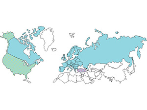 North Atlantic Regional Map